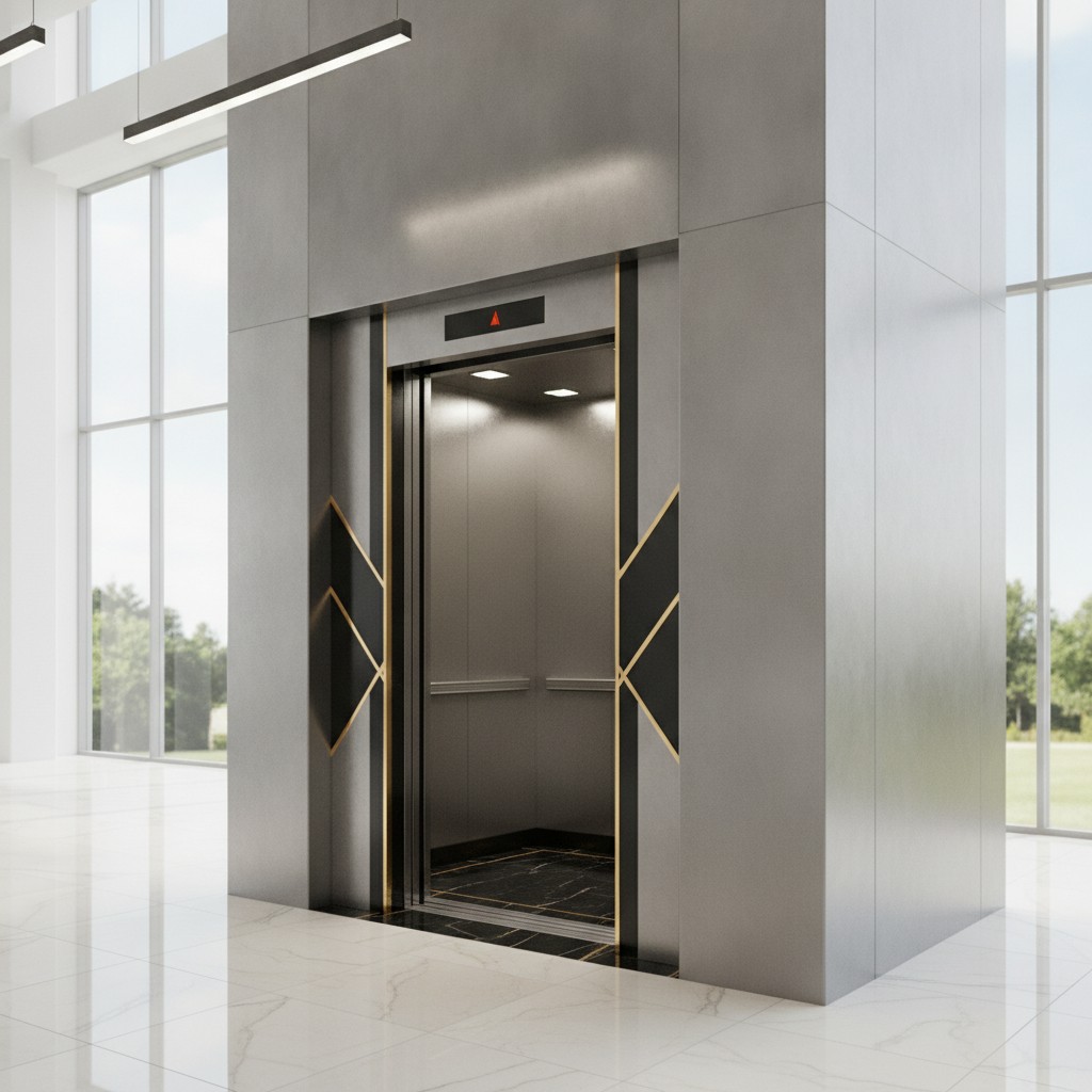 Industrial Elevator — factory installation